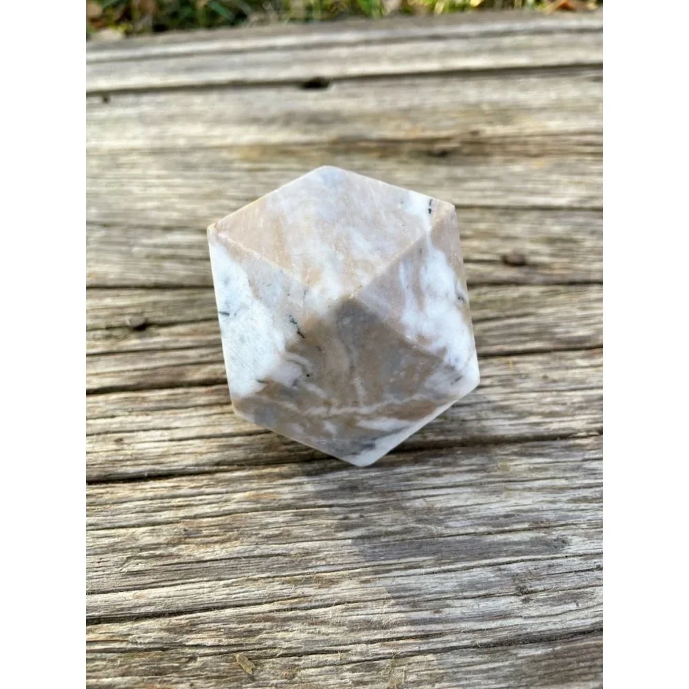 Vintage marble Geometric Paperweight Desk Decor - Picture 9 of 14